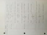 CHE 2C Week 9 Notes