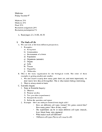 Principles of Biology I, Week 1 