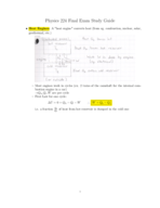 PHYS 224 Final Exam Study Guide