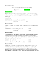 Financial Account week 3 