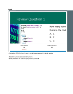 Programming Notes Study Guide