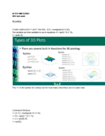 Programming BE 1500 Notes