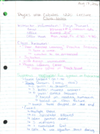 Physics With Calculus I Notes- Week 1