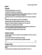 HDFS Notes 8/30/16