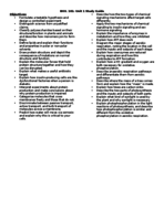 BIOL 101 : Unit 1 