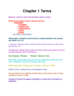 BUS-110-M1D Chapter 1 Week 1 Key Terms