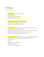History of Art, 2200 week one notes