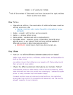 GOVT 132 - Week 1 Notes