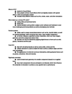 Notes about VFX
