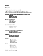 Biology 101, Week 1 Notes