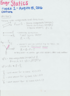 ENGR Statics Week 1