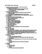 Biology 97 Lecture 1 Class Notes 