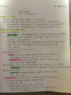 Life 102, chapter 1 notes