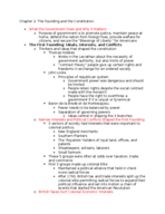 Chapter 2: The Founding and the Constitution