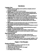 Econ 101: Introduction and Chapter 1 Material