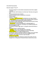Interculutral Comm, week 1