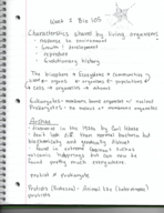 Bio 105 !st Week