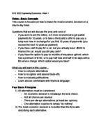 ISYE 3025 Engineering Economics - Week 1