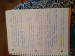 1st week of notes as well as notes on the reading 