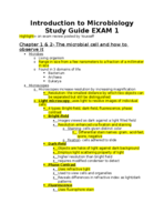 MICRO Exam 1 study guide
