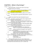 Psychology Chapter 1