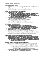 American Government Notes Week 2
