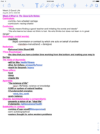 Good Life week 2 notes