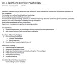 KIN212 (Sport Psychology) Chapter 1 Notes