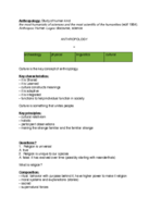 ANTH 3160 week one notes