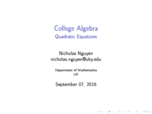 Math 109 1st Midterm Exam Notes