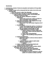 Biochemistry for Anatomy Students