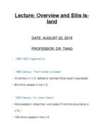 American Studies 150, Week 2 Lecture Notes