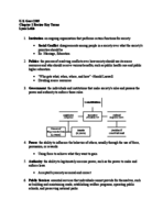 Govt 2305 Chapter 1 Review Key Terms