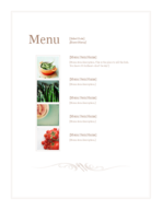 Mostly blank document/ Menu