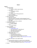 CMA Lesson 3, 4 - Chapters 2, 3, 4 Notes