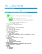 POS 160 Midterm 1 Study Guide