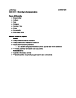 Lecture 2 - Diversity in Communication