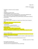 Week One Class Notes