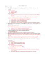Exam 3 Study Guide