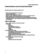 HWC 308 Notes