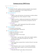 Topic Research Notes