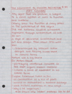 History of Architecture 3, Week Two