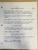 Physics 2 Week 1 Notes and Homework
