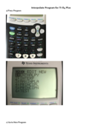 Interpolation Code for TI-84