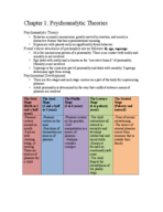 Psychoanalytic Theories