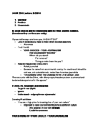 JOUR 201 Week 2 Lecture Notes