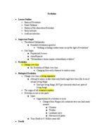 [Bio 102] Week 2 Notes: Evolution 