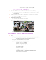 Geography 150 Lecture 2 Notes