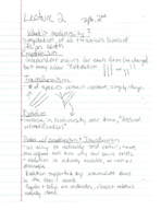 Lecture 2 In-Class Notes