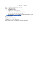Week 1 Notes for Music and Computer Technology